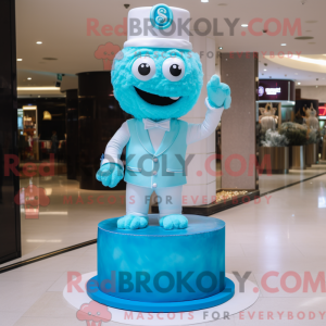 Cyan Wedding Cake mascot...