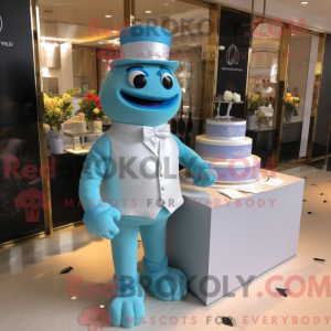 Cyan Wedding Cake...