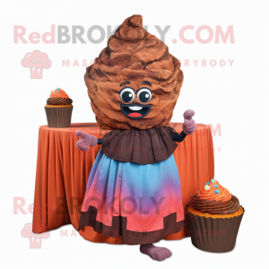 Rust Cupcake maskot kostym...