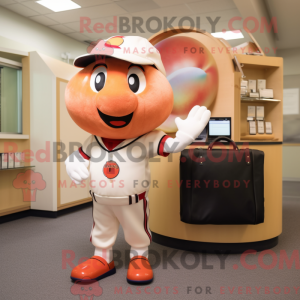 Peach Cherry mascot costume...