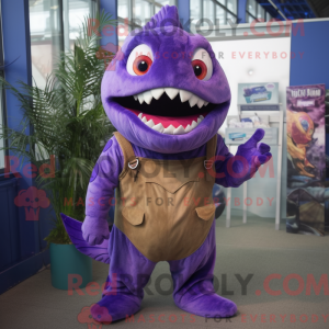 Lilla Piranha maskot...
