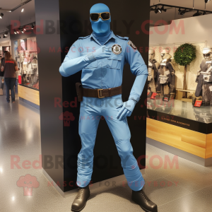 Sky Blue Gi Joe maskot...