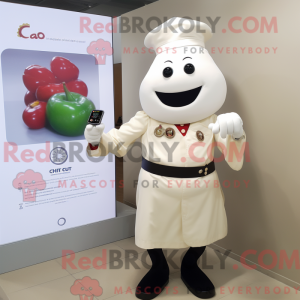 Cream Pepper mascot costume...