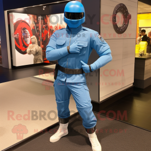 Sky Blue Gi Joe mascotte...