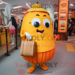 Disfraz de mascota naranja...