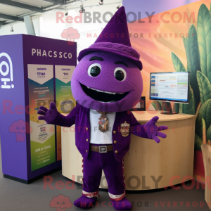 Paars Tacos mascottekostuum...