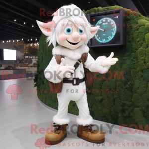 Máscara de Elfo Branco com...
