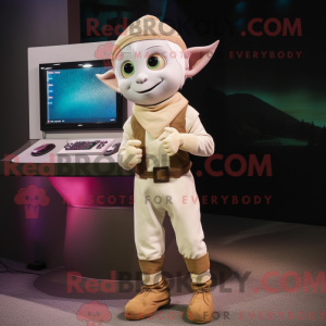 White Elf maskot kostume...