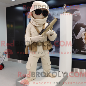 Costume mascotte de Sniper...