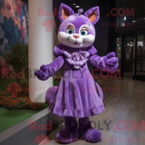 Máscara de gato roxo com...
