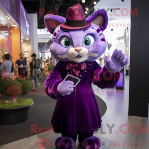Máscara de gato roxo com...