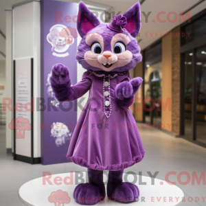 Máscara de gato roxo com...