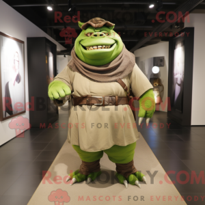 Olive Ogre maskot kostume...