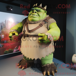 Olive Ogre maskotdraktfigur...