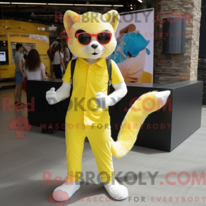 Citrongul Weasel maskot...