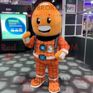 Orange Astronaut mascot...