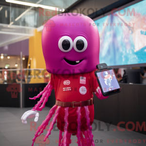 Magenta vandmænd maskot...
