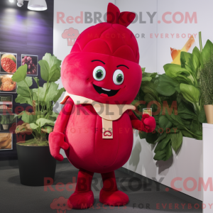 Red Turnip-mascottekostuum...