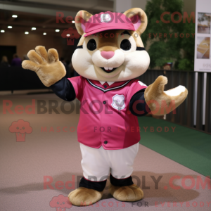 Pink Chipmunk mascot...