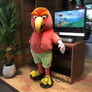 Peach Parrot maskot...
