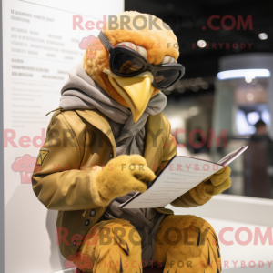 Gold Falcon maskot...