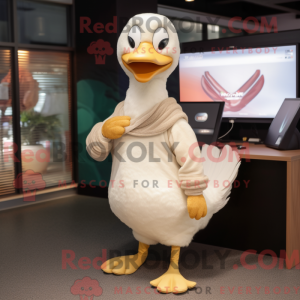 Costume mascotte de cygnes...