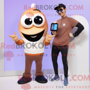 Tan Moussaka maskot kostume...