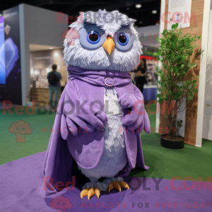 Lavender Owl mascot costume...