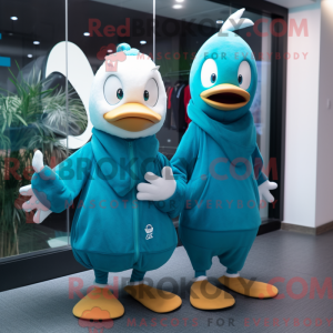 Cyan Goose Maskottchen...