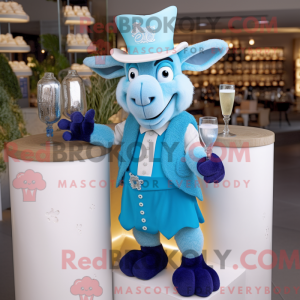 Maskottchenkostüm Blaue...