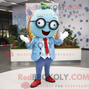 Sky Blue Strawberry maskot...