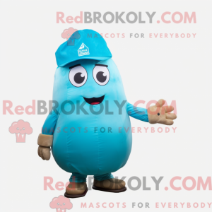 Cyan kartoffel maskot...