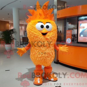 Orange Ice mascot costume...