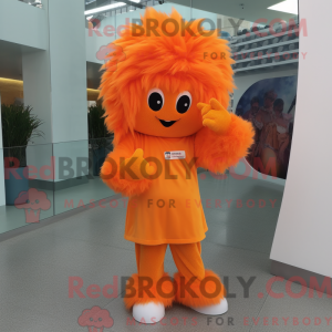 Orange Ice-maskotdraktfigur...