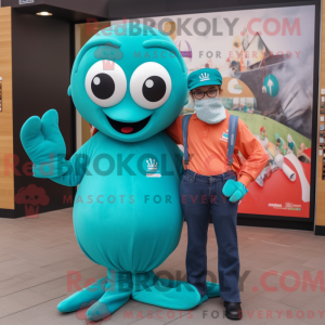 Disfraz de mascota de Teal...