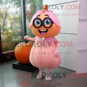 Pink Pumpkin maskot kostume...