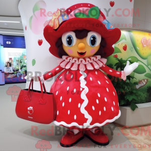 Strawberry mascot costume...