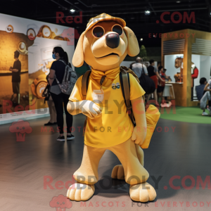 Gold Dog mask drakt...