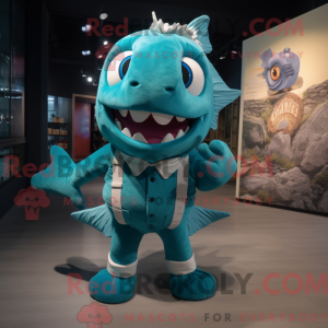 Turkis Piranha maskot...