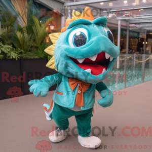 Turkis Piranha maskot...
