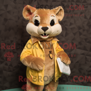 Cream Jaguarundi mascot...
