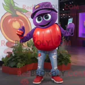 Lilla tomat maskot kostume...
