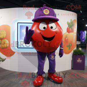 Purple Tomato mascot...