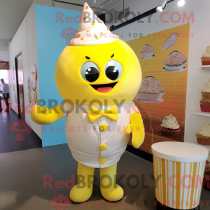 Lemon Yellow Cupcake mascot...