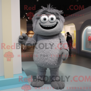 Gray Cyclops mascot costume...