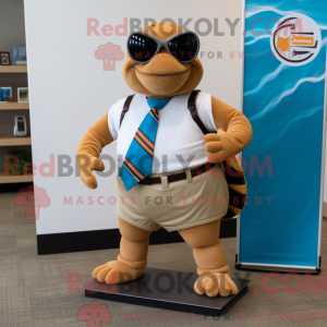 Cream Turtle maskot kostume...