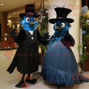 Black Blue Jay maskot...