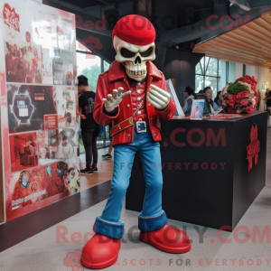 Red Skull-maskotdraktfigur...