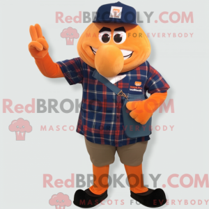 Disfraz de mascota naranja...