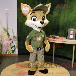 Maskotdraktfigura Olive Fox...